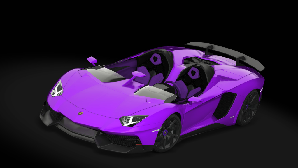 Lamborghini Aventador J, skin Road. Purple