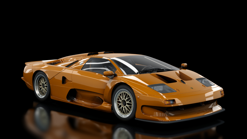 Lamborgini Diablo GT1 Stradale, skin arancione_metal