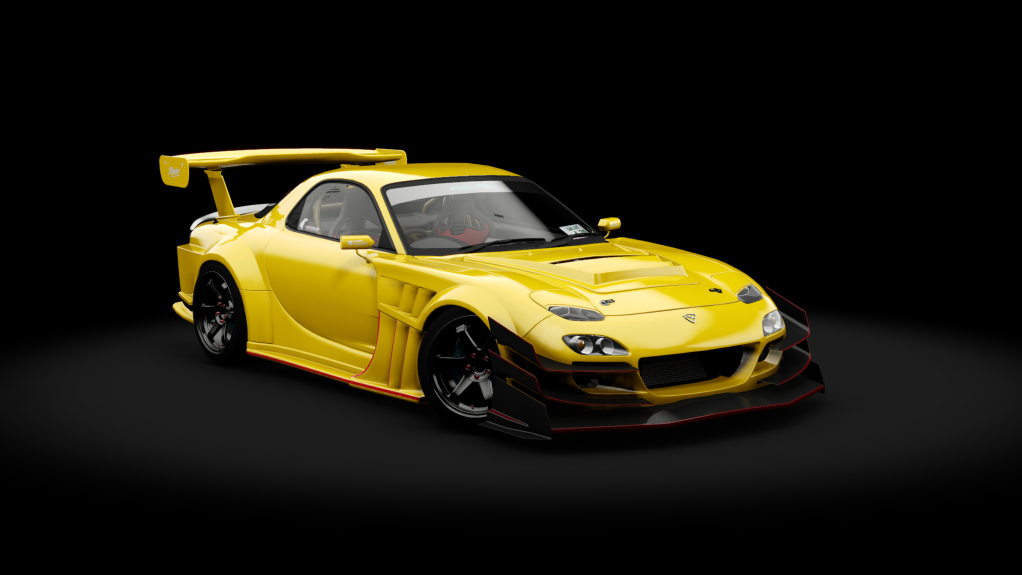 Mazda RX-7 QUAD Rotor Turbo AWD | Redd Tuned, skin yellow