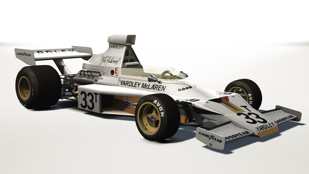 McLaren M23, skin Yardley_33_H_T