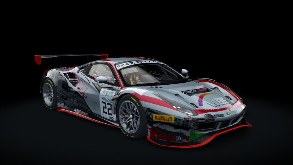 GT3 EVO - Ferrari 488 GT3 EVO 2020, skin #22 WTM Racing (2018)