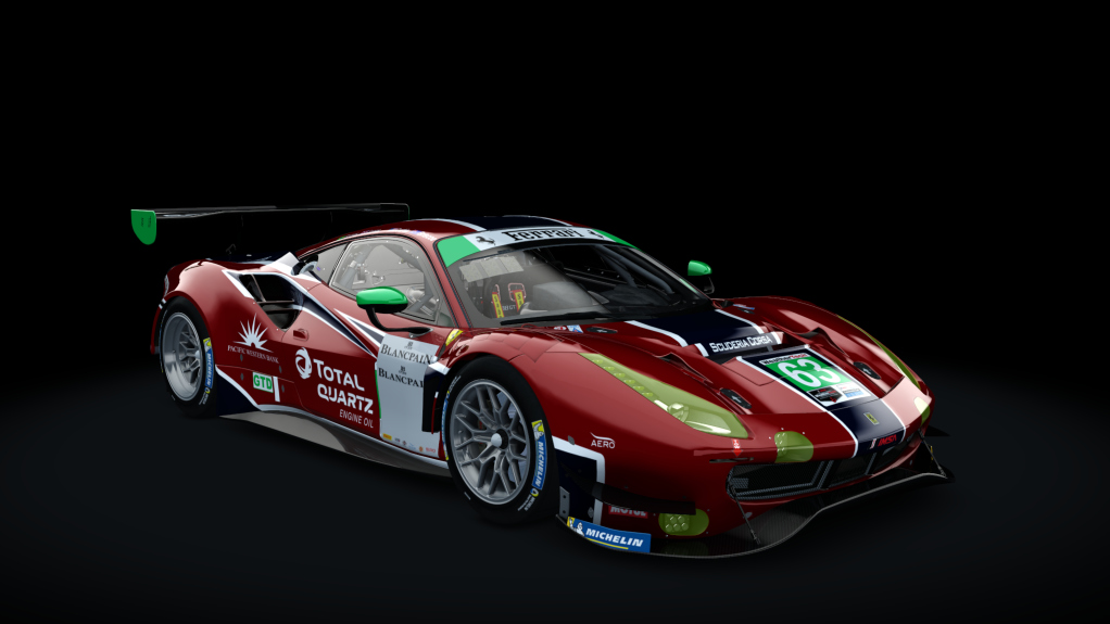 GT3 EVO - Ferrari 488 GT3 EVO 2020, skin #63 Scuderia Corsa IMSA
