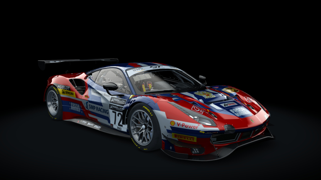 GT3 EVO - Ferrari 488 GT3 EVO 2020, skin #72 SMP Racing