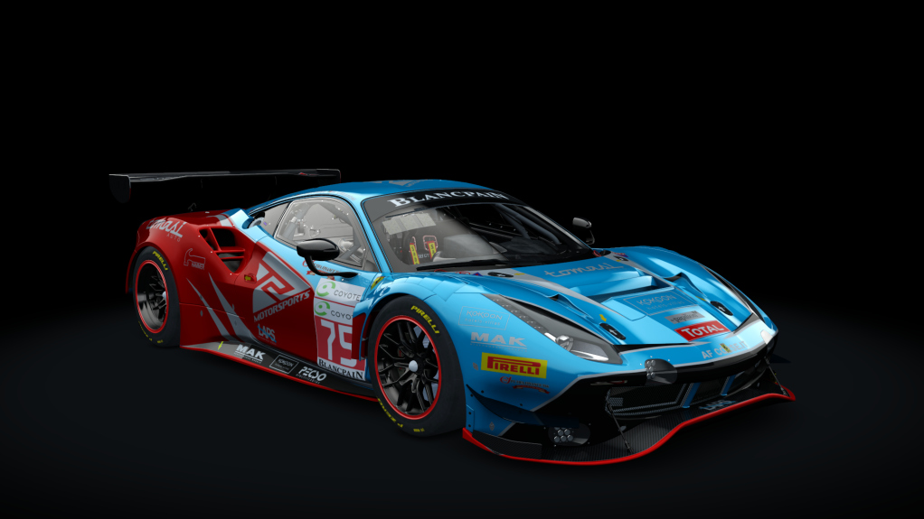GT3 EVO - Ferrari 488 GT3 EVO 2020, skin #75 T2 Motorsport (2018)