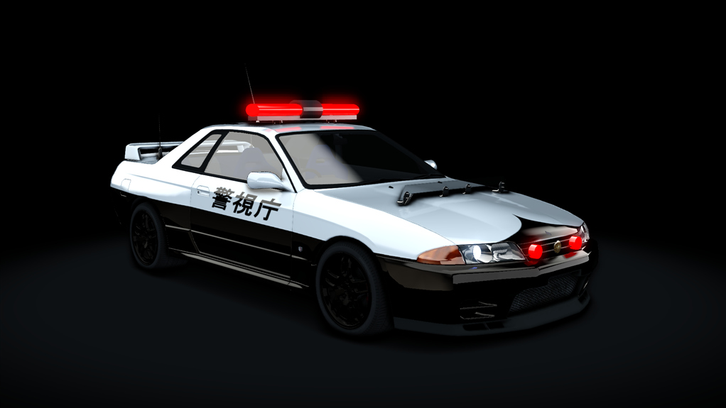 Nissan Skyline GT-R32 Tokyo Police, skin black