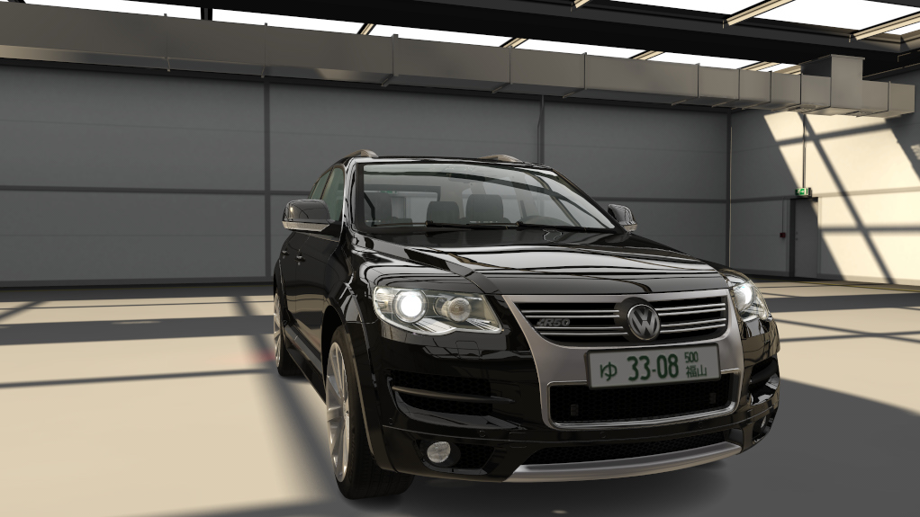 Volkswagen Touareg R50 traffic, skin black_metallic