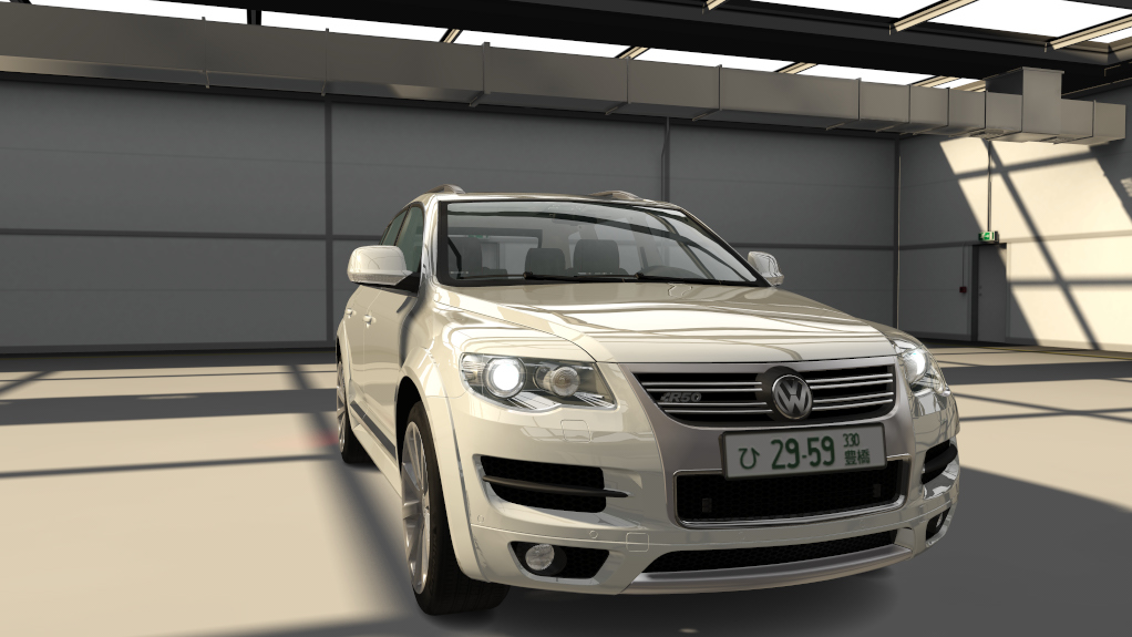 Volkswagen Touareg R50 traffic, skin white_metallic