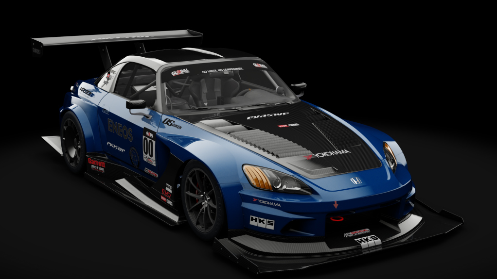 Honda S2000 2003 USDM Time Attack, skin 13_tananit_blue_metallic