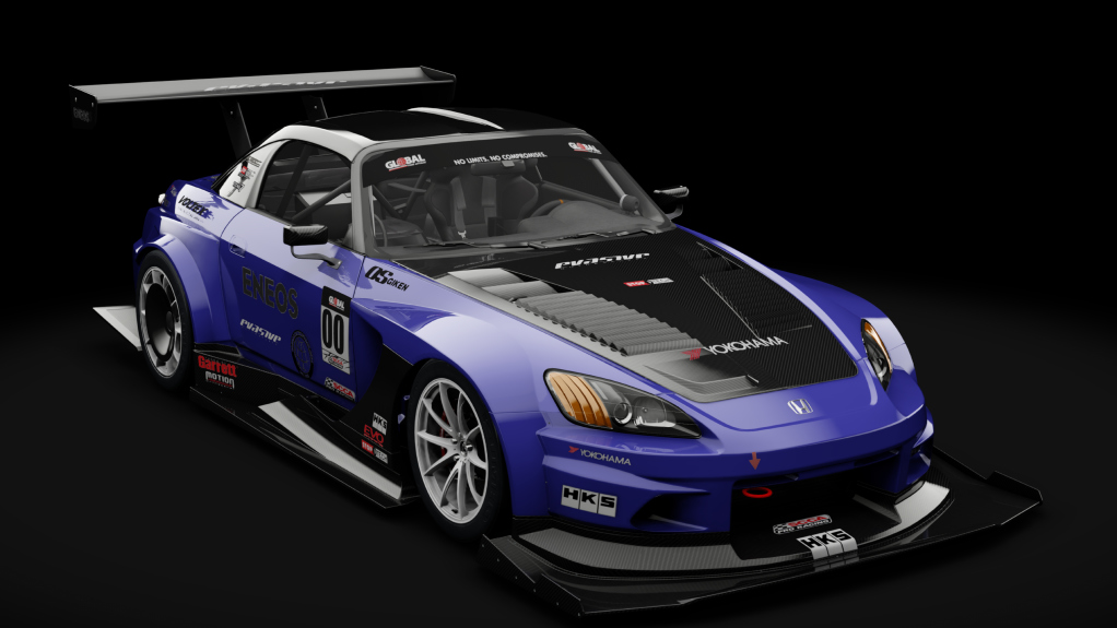 Honda S2000 2003 USDM Time Attack, skin 23_Bleu_Medio