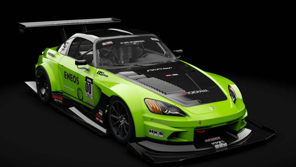 Honda S2000 2003 USDM Time Attack, skin Green Fury