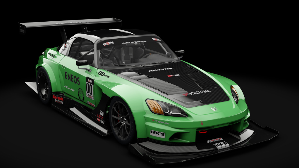 Honda S2000 2003 USDM Time Attack, skin Gt Green