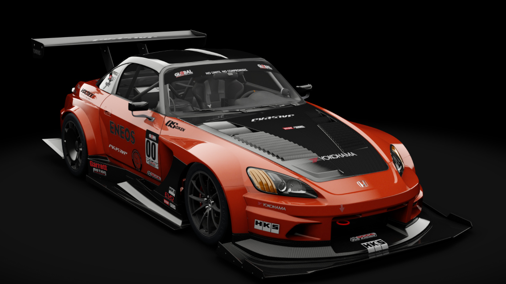 Honda S2000 2003 USDM Time Attack, skin sakhir_orange