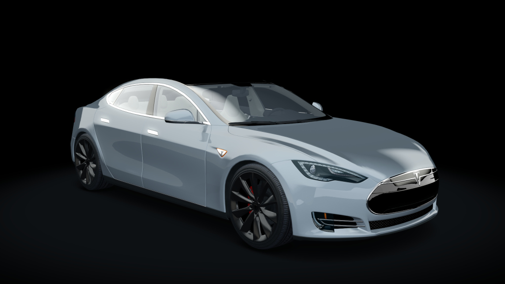 Tesla Model S P100D, skin White