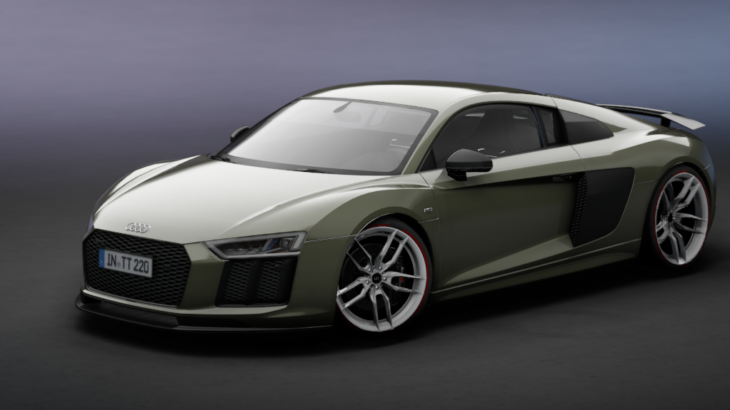 TGN Audi R8 V10 Plus 2016 Patreon, skin Camoflage_Green