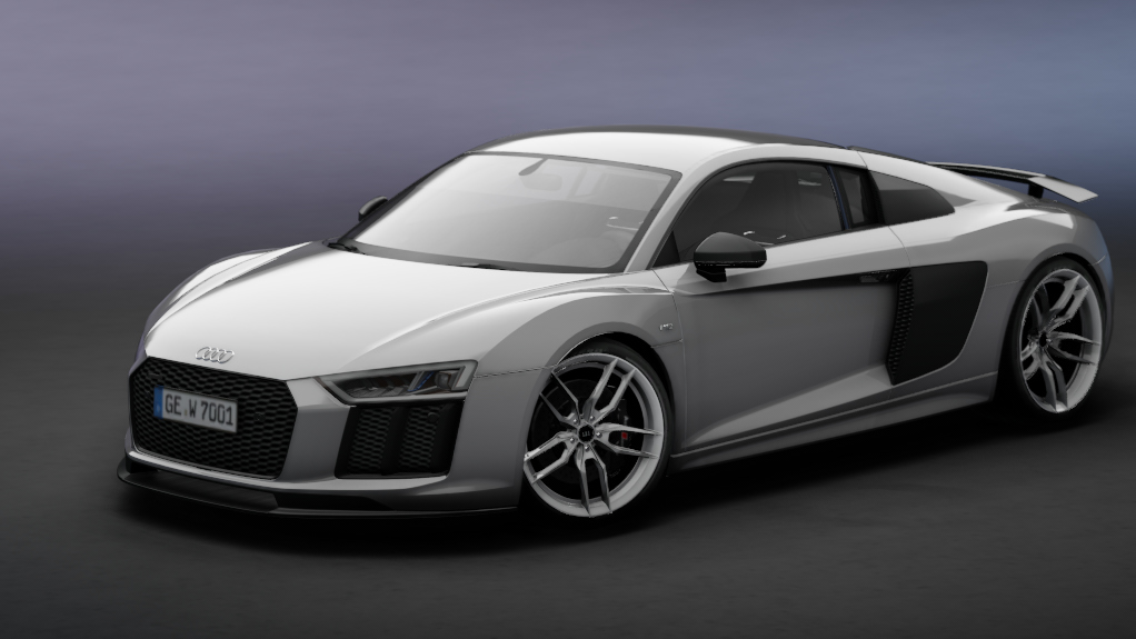 TGN Audi R8 V10 Plus 2016 Patreon, skin Suzuka_Grey_Metallic