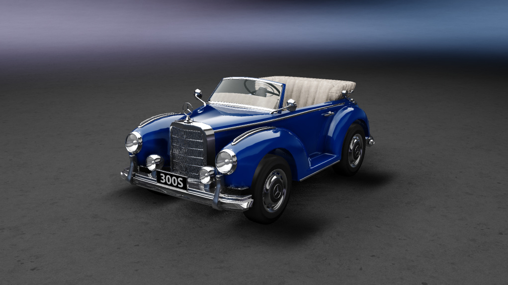 Children Car Mercedes-Benz 300S, skin Blue