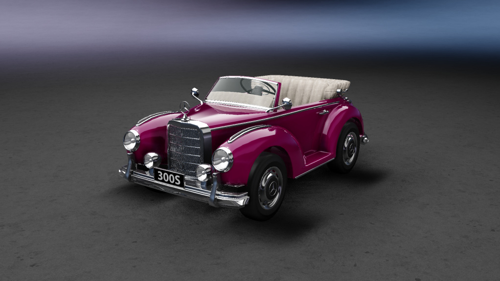 Children Car Mercedes-Benz 300S, skin Red