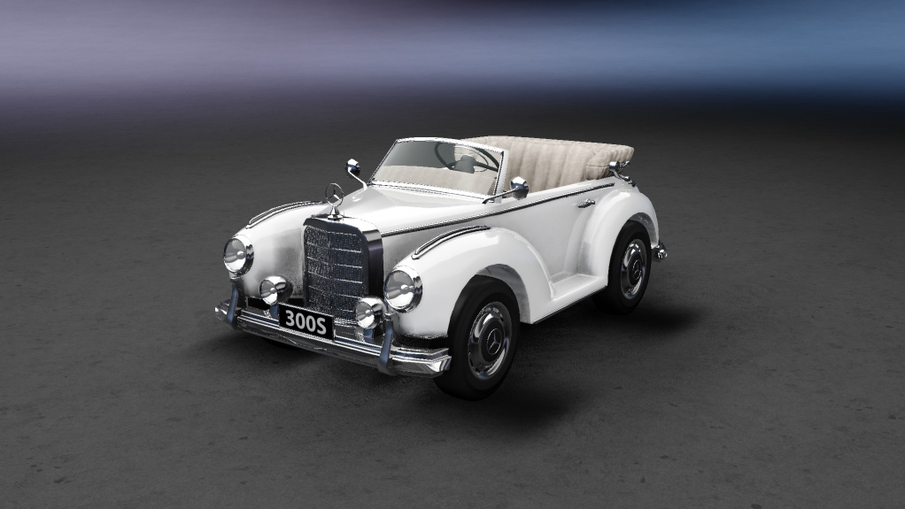 Children Car Mercedes-Benz 300S, skin White