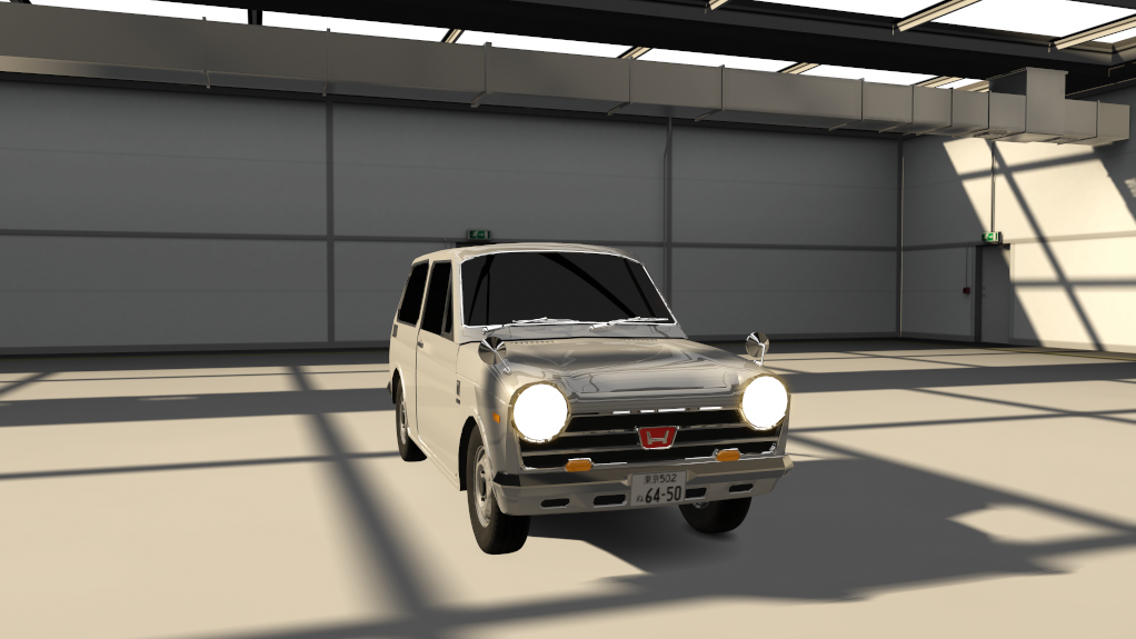 Honda Civic 1967 FIRST GEN Traffic, skin 03_silver_met