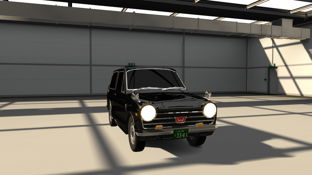 Honda Civic 1967 FIRST GEN Traffic, skin 04_black