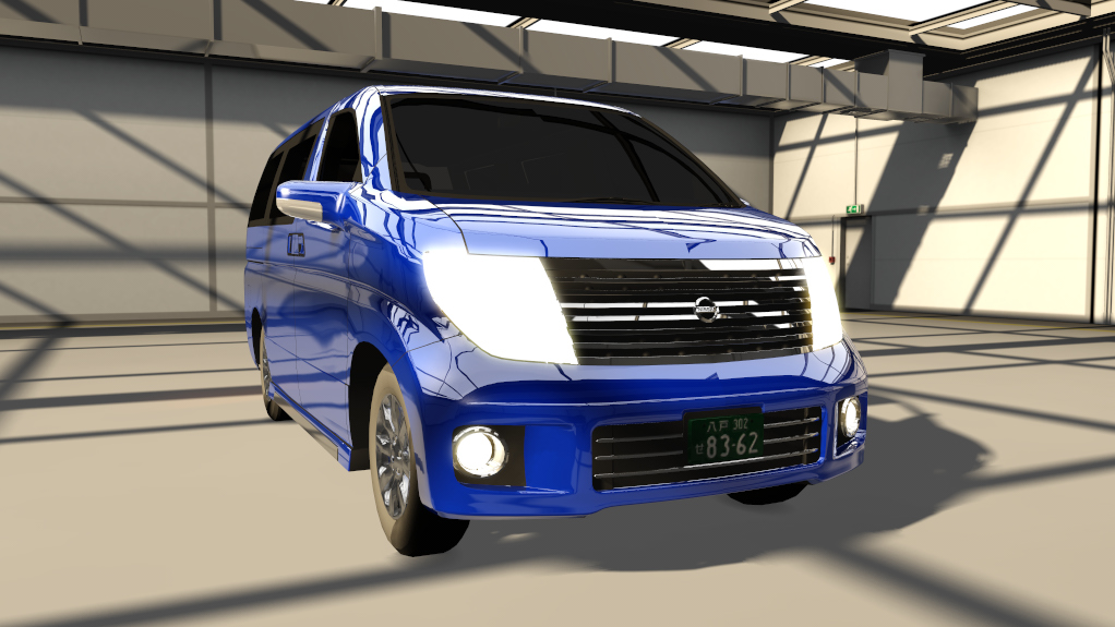 Nissan Elgrand E51 Traffic, skin 05_blue_pearl_met