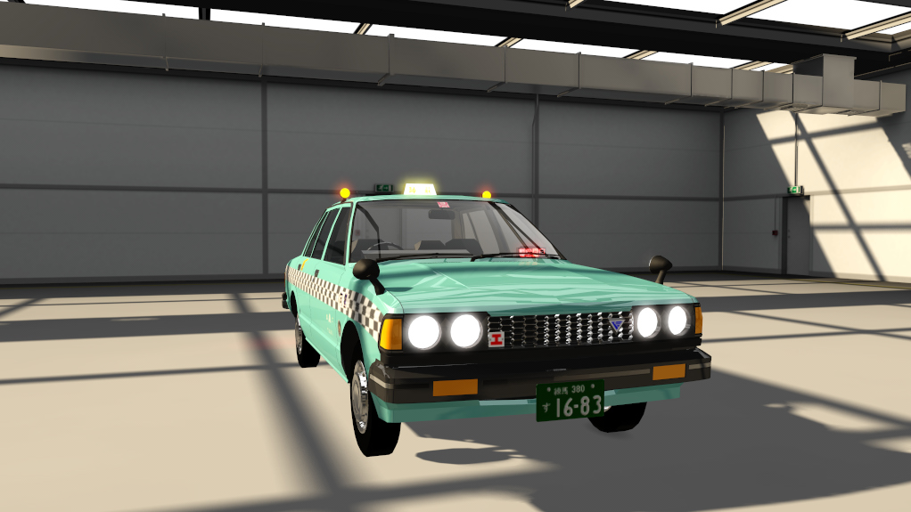 Nissan Bluebird U12 Traffic taxi, skin 02_blue