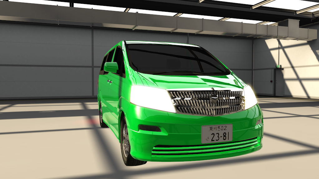 Toyota Alphard First Generation Traffic, skin 01_dark_green_pearl_met