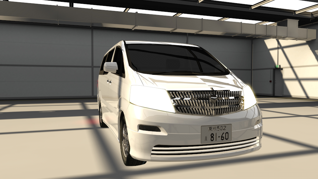 Toyota Alphard First Generation Traffic, skin 02_super_white