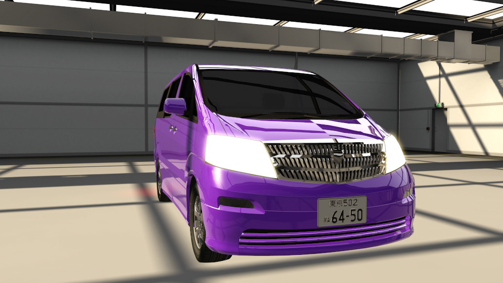 Toyota Alphard First Generation Traffic, skin 05_purple