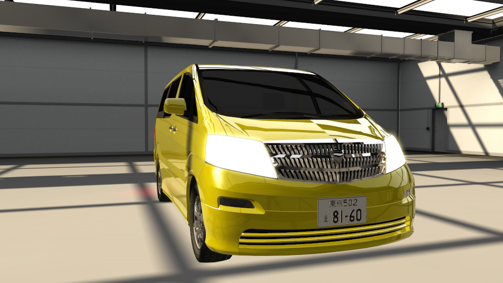 Toyota Alphard First Generation Traffic, skin 05_yellow