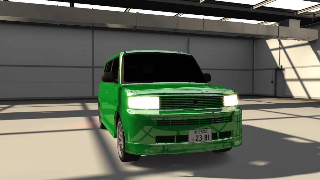 Toyota bB Traffic, skin 01_dark_green_pearl_met