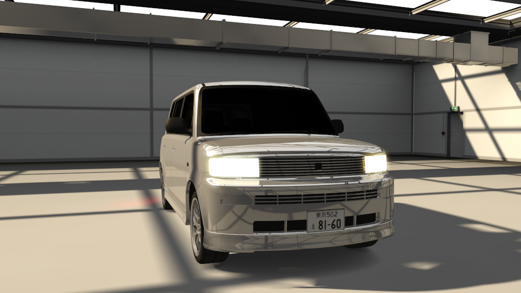 Toyota bB Traffic, skin 02_super_white