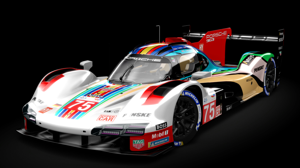 Porsche 963, skin 2023 Le Mans Porsche Penske Motorsport 75