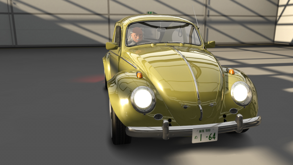 Volkswagen Beetle 1302s '69 Professor Agasa Traffic, skin classic_yellow