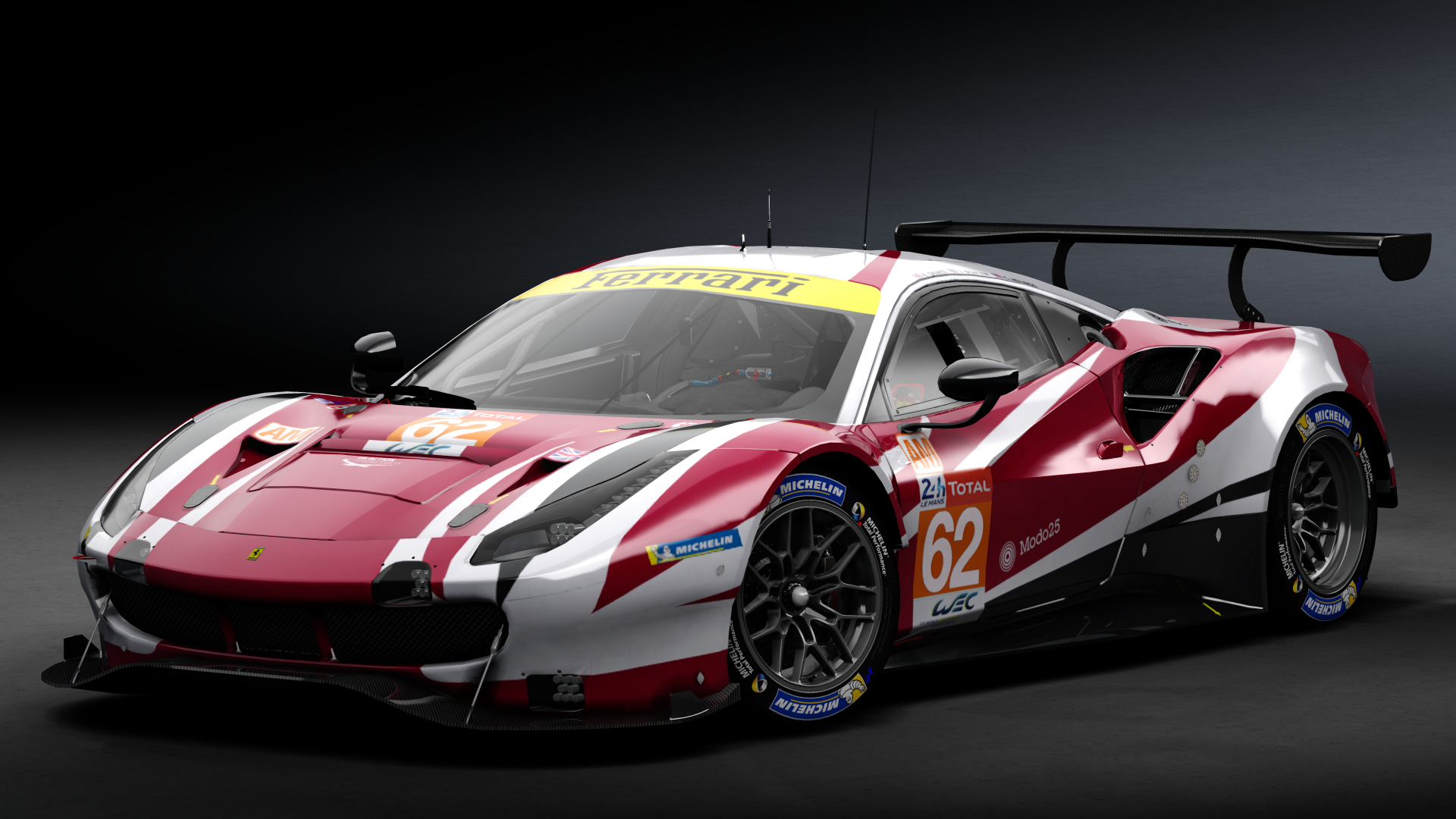 2018 Ferrari 488 GTE Evo Le Mans Spec [Michelotto], skin 2020 #62 LM Red River Sport LM24