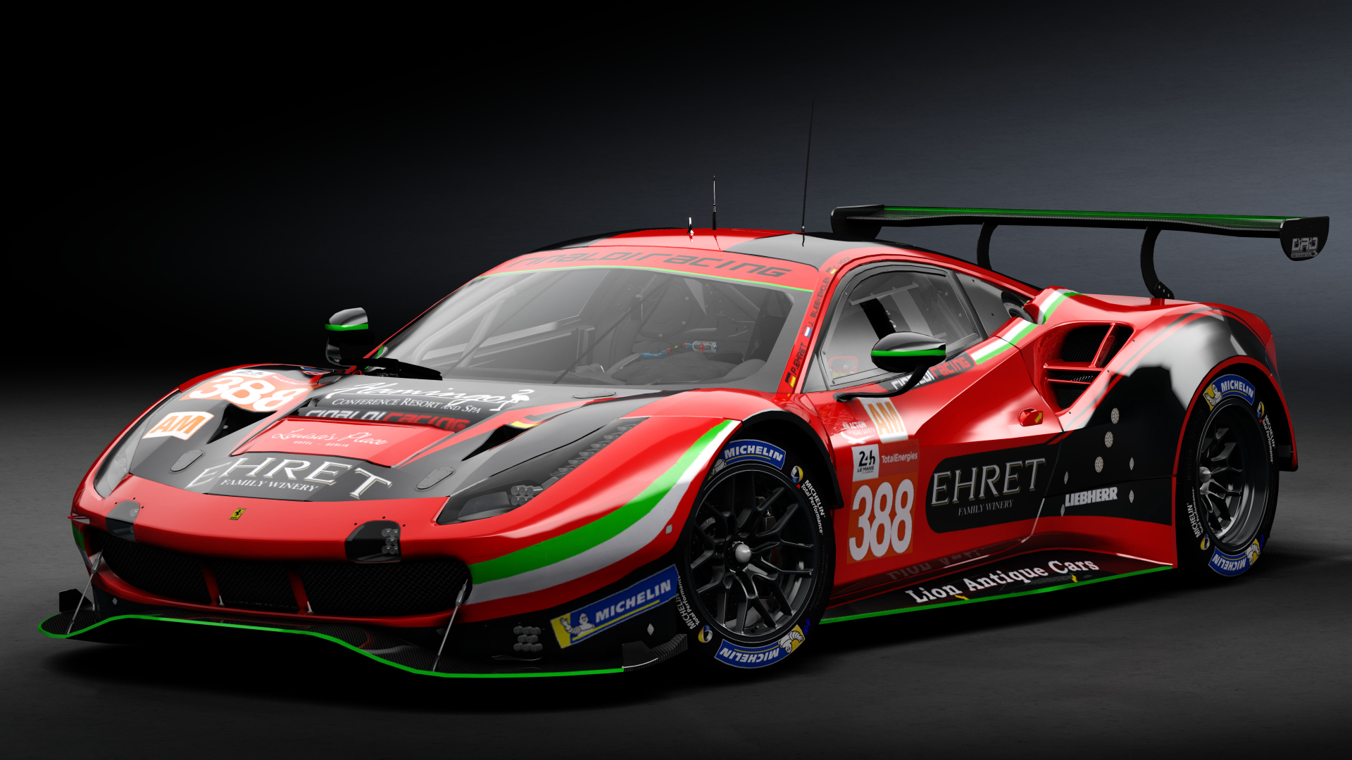 2018 Ferrari 488 GTE Evo Le Mans Spec [Michelotto], skin 2021 #388 Rinaldi Racing LM24