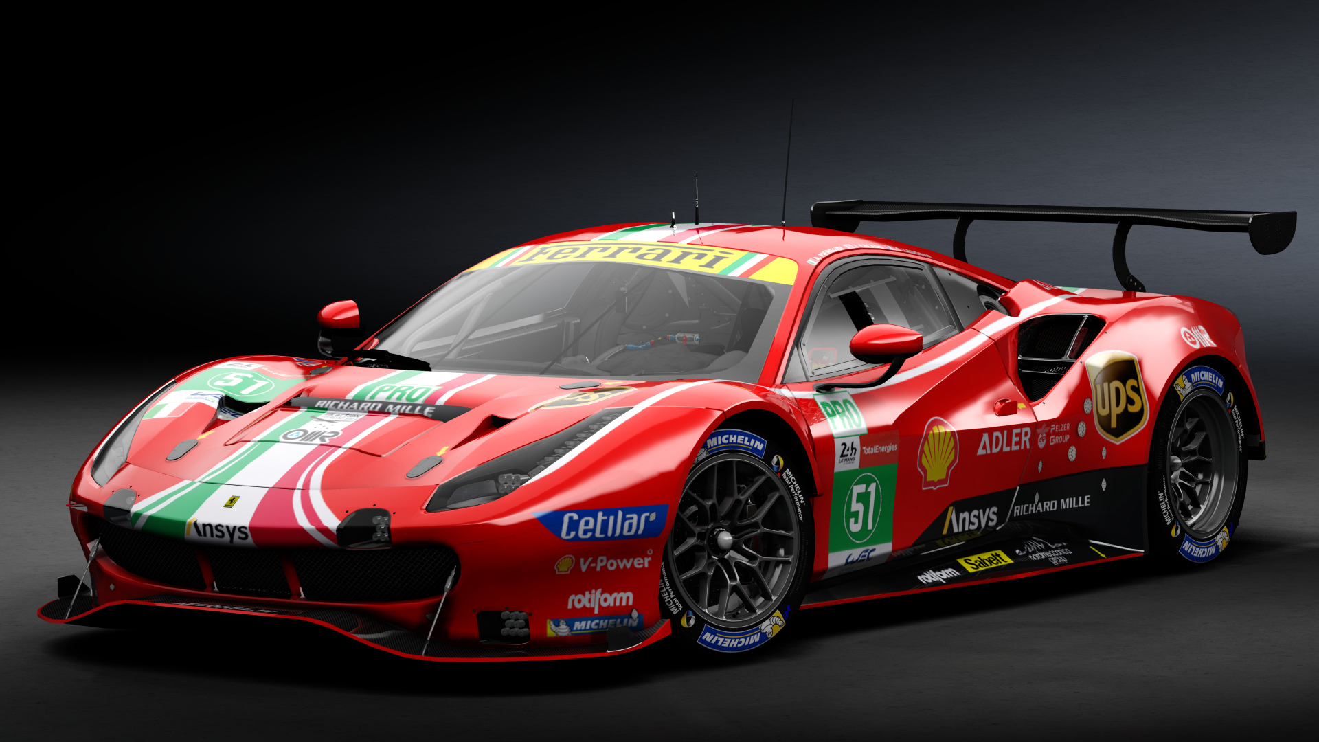 2018 Ferrari 488 GTE Evo Le Mans Spec [Michelotto], skin 2021 #51 AF Corse LM24