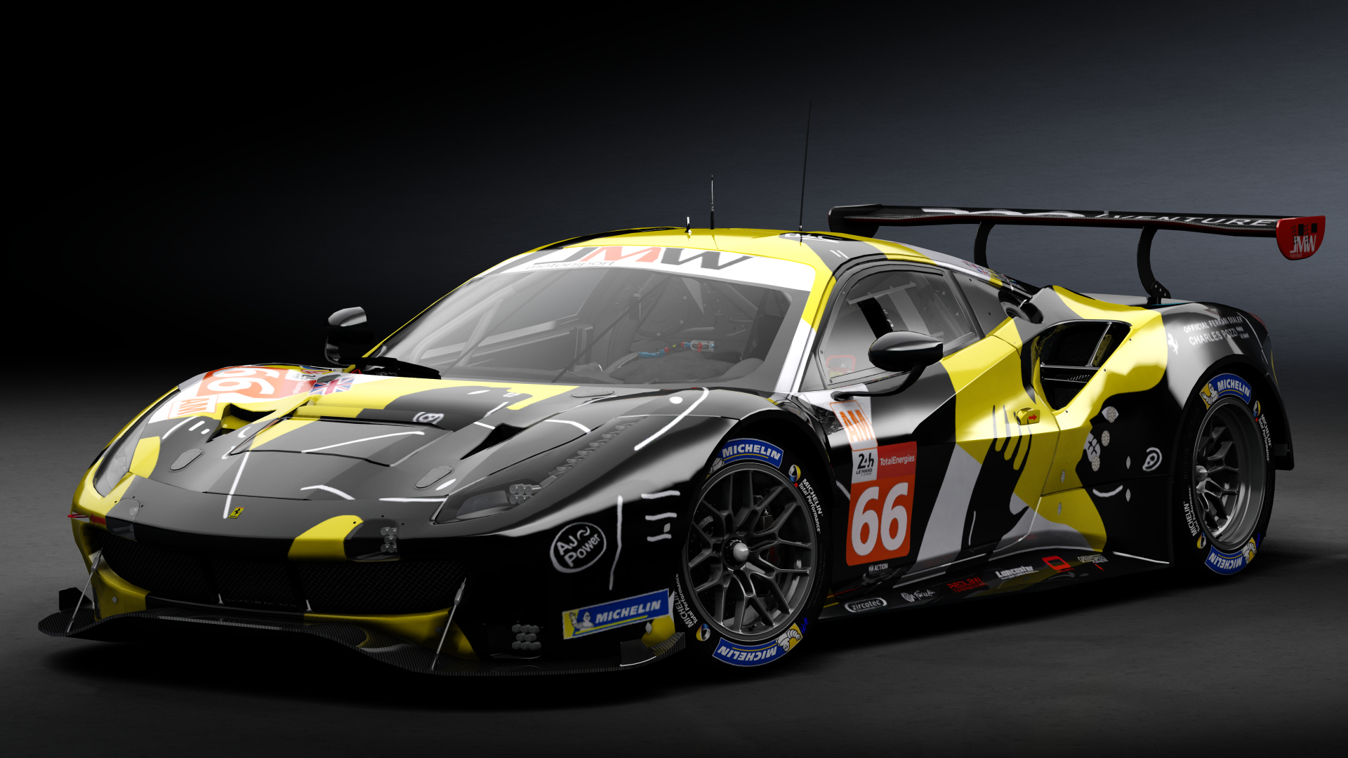2018 Ferrari 488 GTE Evo Le Mans Spec [Michelotto], skin 2021 #66 JMW Motorsport LM24