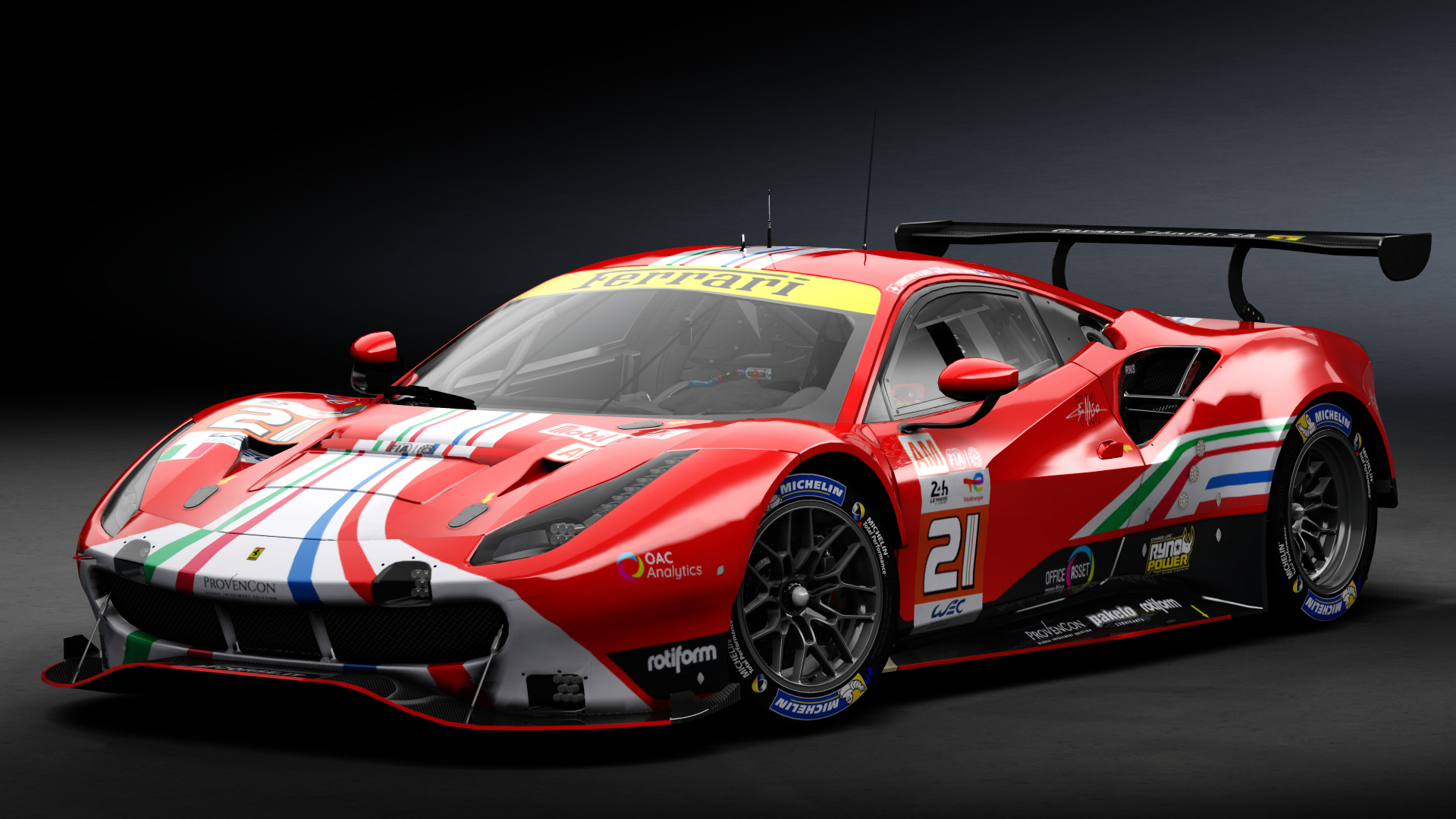 2018 Ferrari 488 GTE Evo Le Mans Spec [Michelotto], skin 2022 #21 AF Corse LM24
