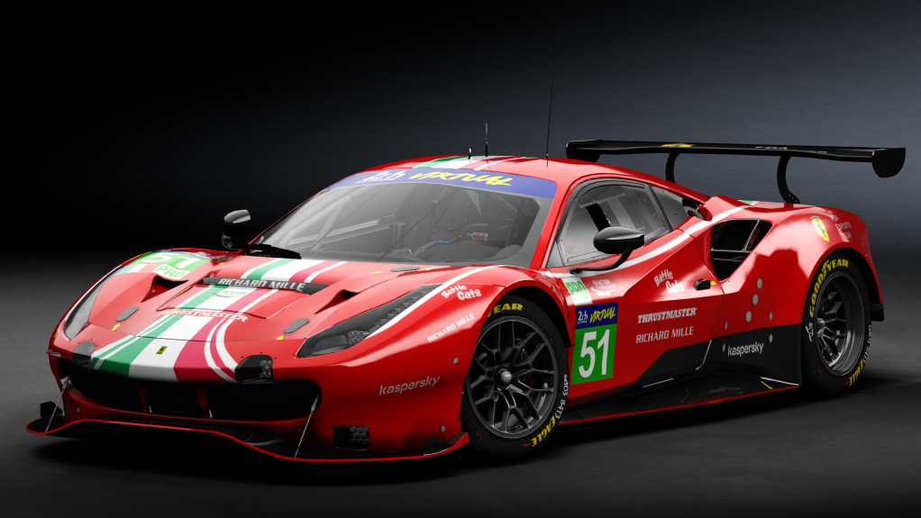 2018 Ferrari 488 GTE Evo Le Mans Spec [Michelotto], skin 2022 #51 FDA Esports Team LM24 VIRTUAL