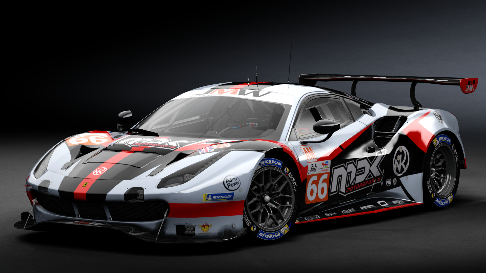 2018 Ferrari 488 GTE Evo Le Mans Spec [Michelotto], skin 2022 #66 JMW Motorsport LM24