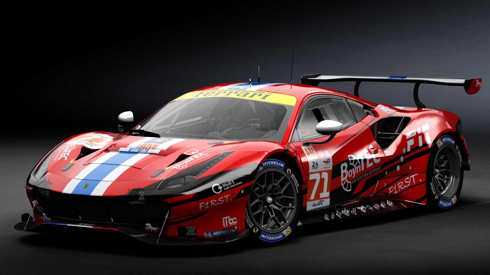 2018 Ferrari 488 GTE Evo Le Mans Spec [Michelotto], skin 2022 #71 Spirit Of Race LM24