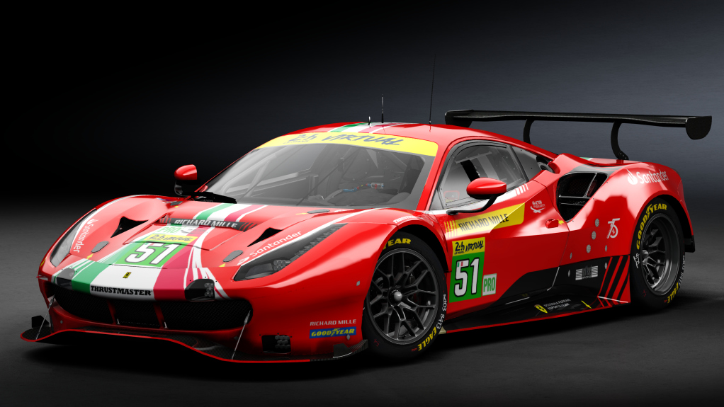 2018 Ferrari 488 GTE Evo Le Mans Spec [Michelotto], skin 2023 #51 SF Velas Esports Team LM24 VIRTUAL