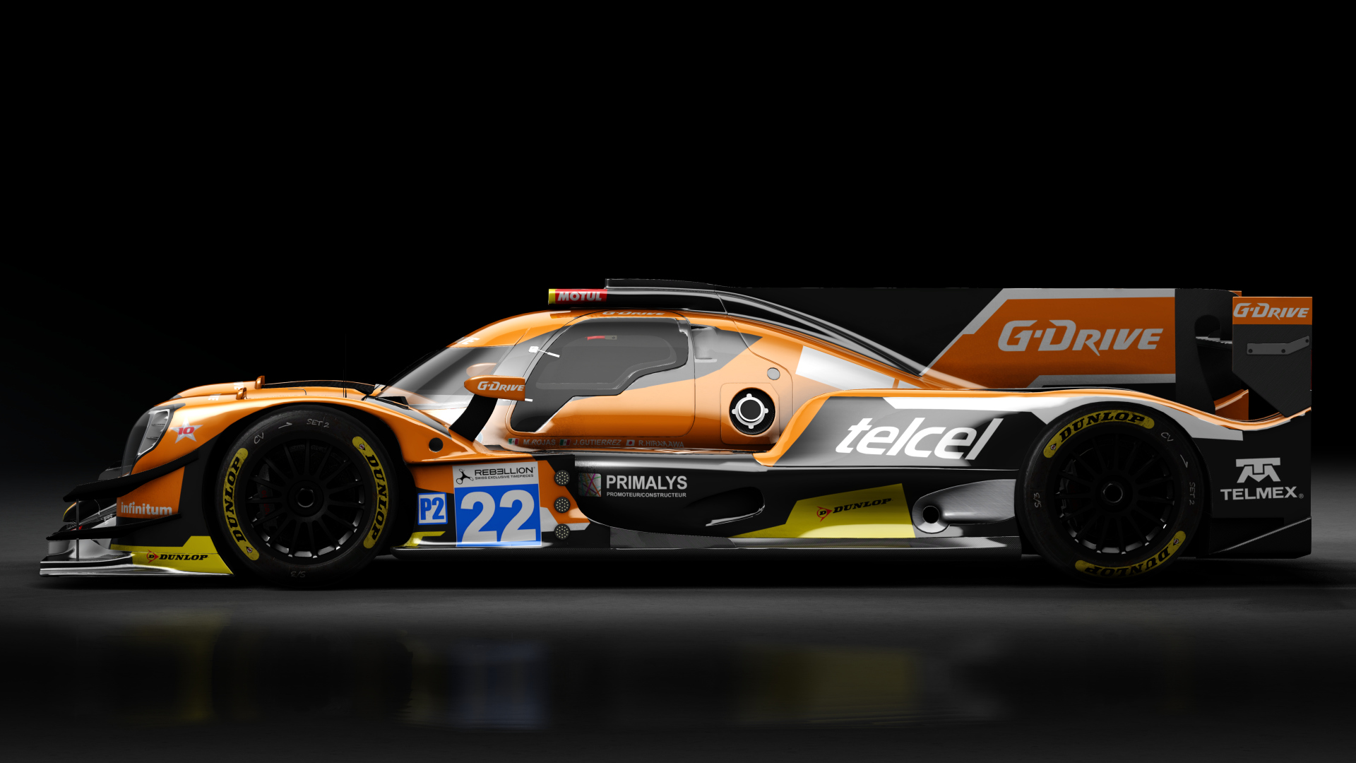 2017 Oreca 07 LMP2, skin 2017 #22 G-Drive Racing ELMS