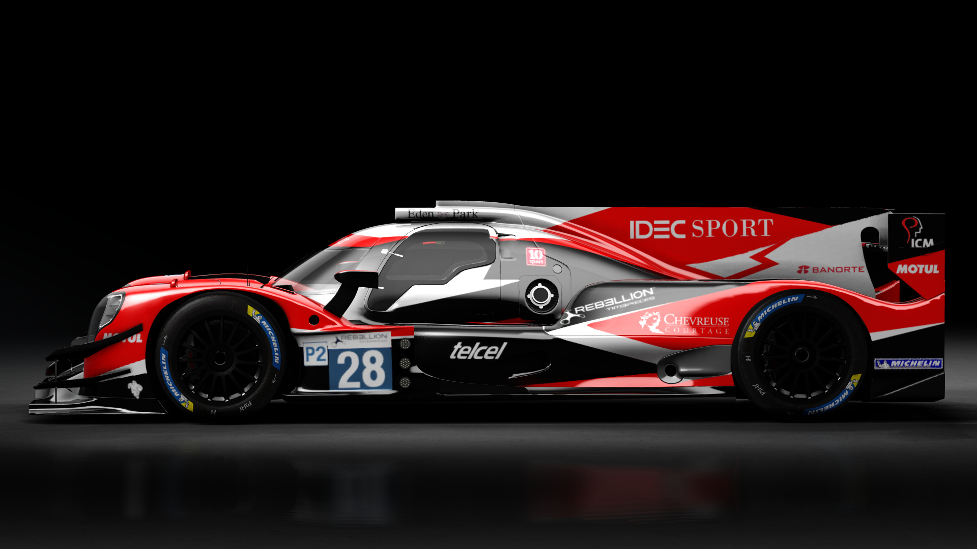 2017 Oreca 07 LMP2, skin 2019 #28 Idec Sport ELMS