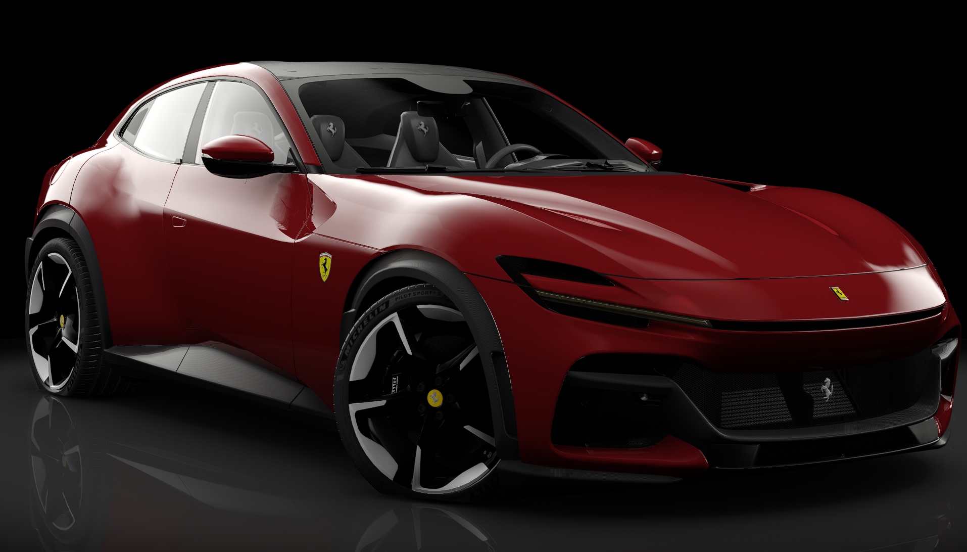 Ferrari Purosangue 2024 //635 Racing, skin 02_rosso_mugello