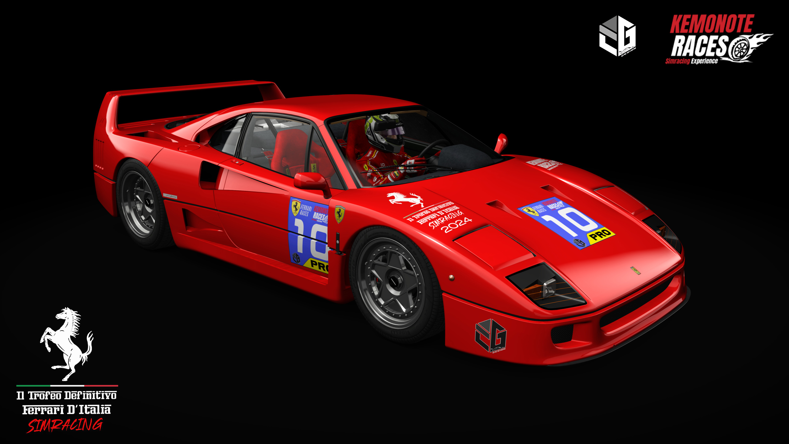 Ferrari F40 '92, skin 10_rosso_scuderia