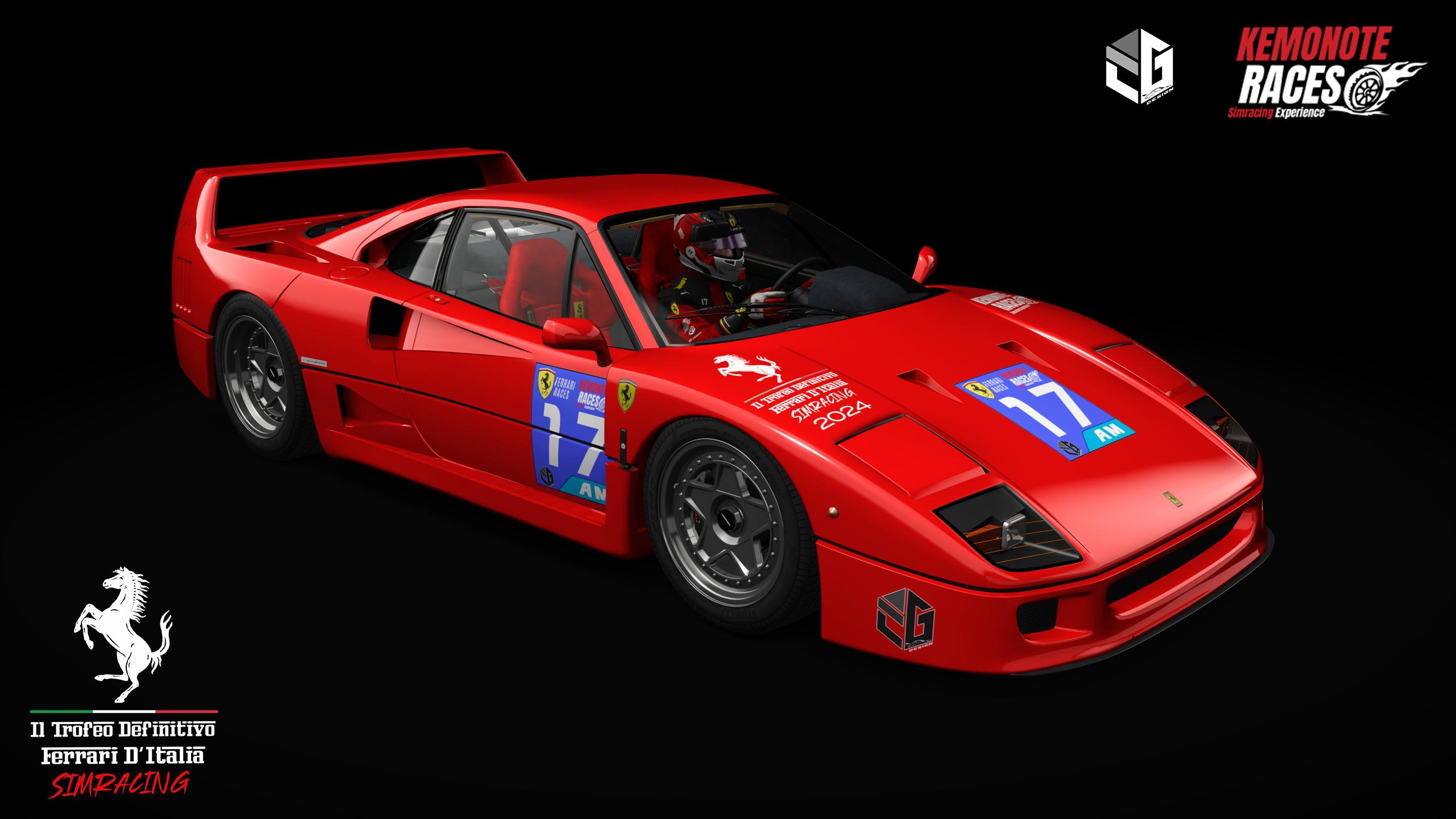 Ferrari F40 '92, skin 17_rosso_scuderia