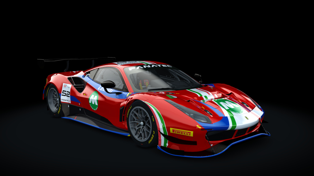 Ferrari 488 GT3 Evo 2020, skin 2023 AF Corse #52