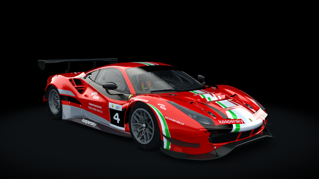 Ferrari 488 GT3 Evo 2020, skin fes_2021_04_red